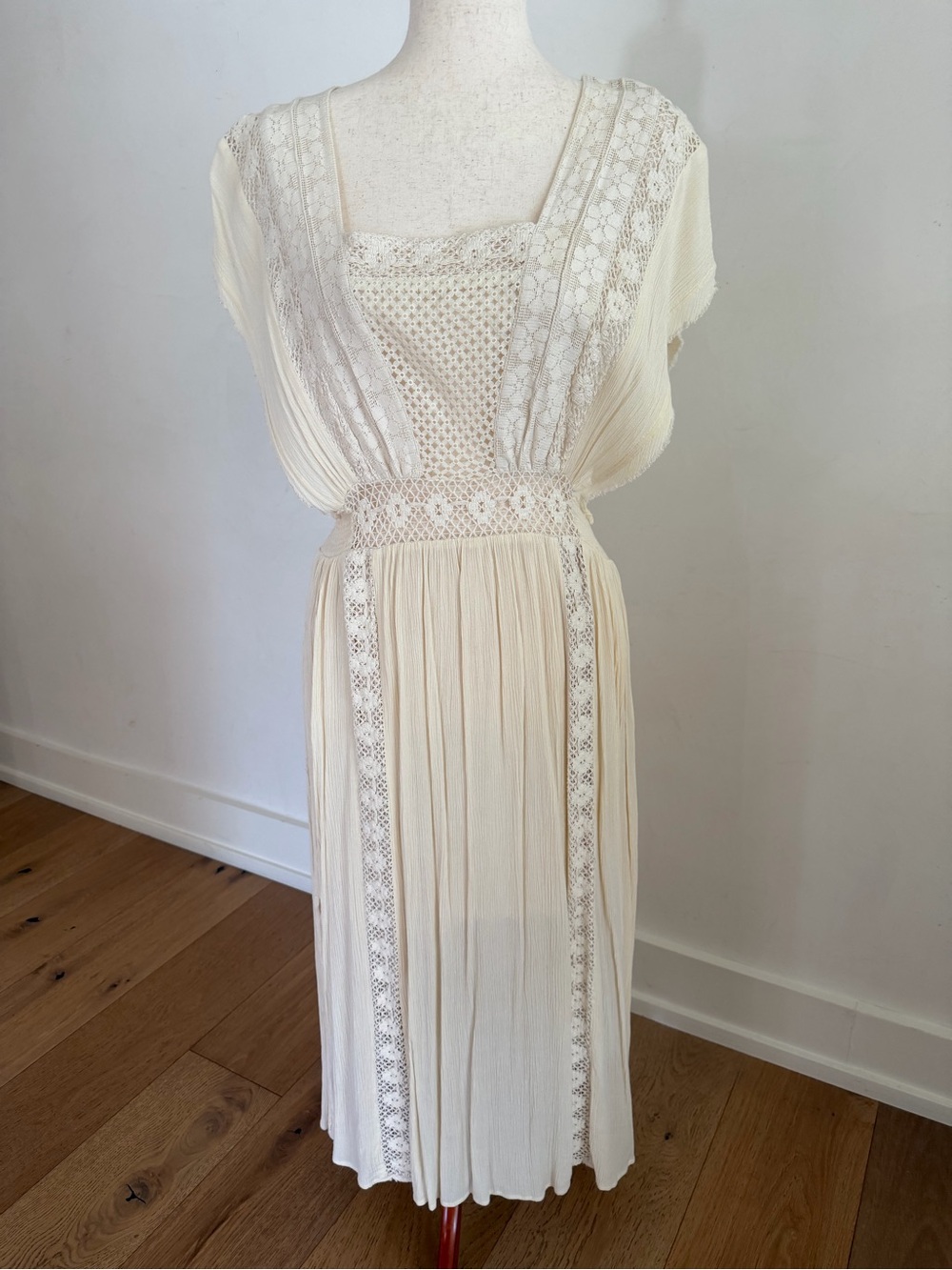 Free People Cream Lace Maxi Dress - Picture 8 of 10
